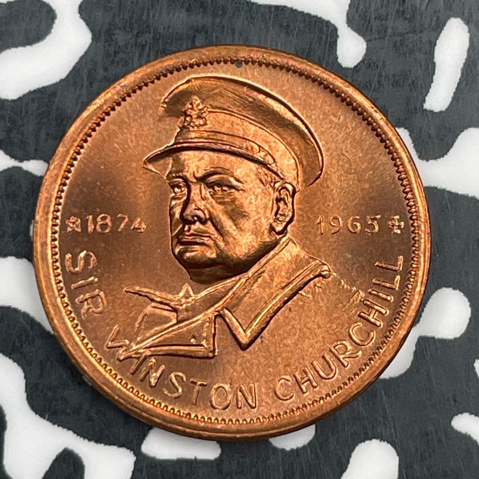 "1965" Great Britain Winston Churchill Token Lot#F8910 High Grade! Beautiful!
