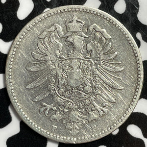 1873-F Germany 1 Mark Lot#E3777 Silver!