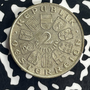 1929 Austria 2 Schilling Lot#T8553 Silver! High Grade! Beautiful!