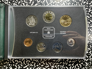 1998 Canada 7x Coin Specimen Set Lot#B2721 With Case & C.O.A.