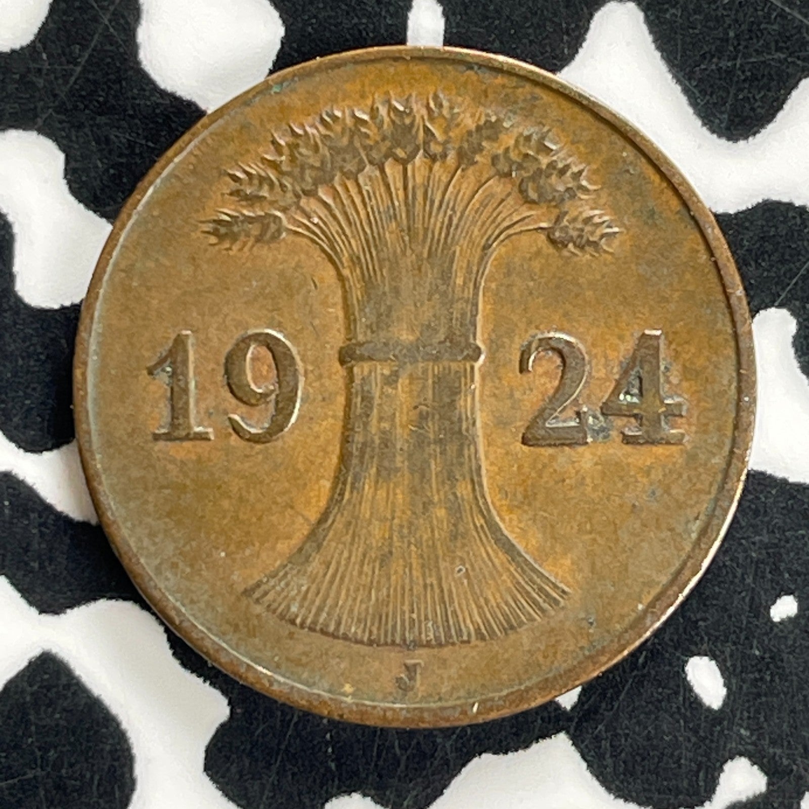 1924-J Germany 1 Pfennig Lot#C3258