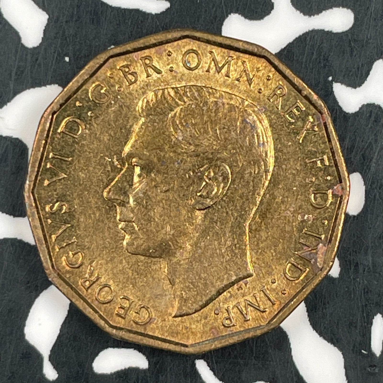 1943 Great Britain 3 Pence Threepence Lot#F5058 High Grade! Beautiful!