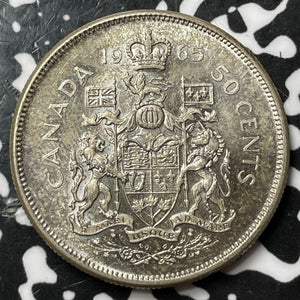 1965 Canada 50 Cents Lot#D7853 Silver! High Grade! Beautiful!