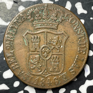 1846 Spain Catalonia 6 Quartos Lot#MK340