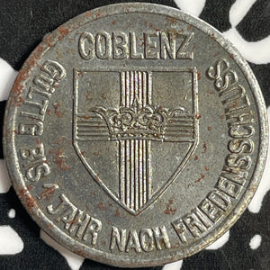 1918 Germany Coblenz 10 Pfennig Notgeld Lot#D9439