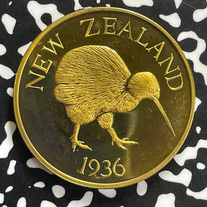 1936 New Zealand Edward VIII Fantasy Crown Lot#C0070 KM#XM3