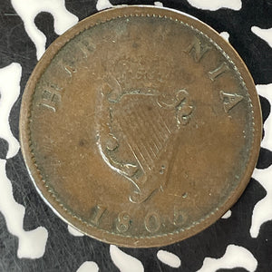 1806 Ireland 1/2 Penny Half Penny Lot#T5137