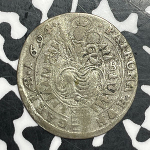 1694-KB Hungary 3 Krajczar Lot#T6477 Silver! KM#163