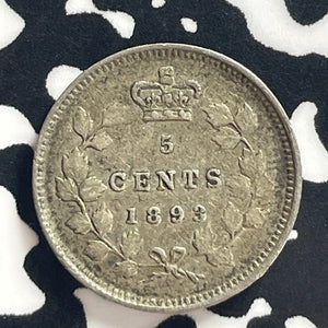 1893 Canada 5 Cents Lot#T7814 Silver! Nice!