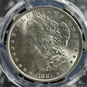 1881 U.S. $1 Morgan Dollar PCGS MS63 Lot#G570 Silver! Choice UNC!