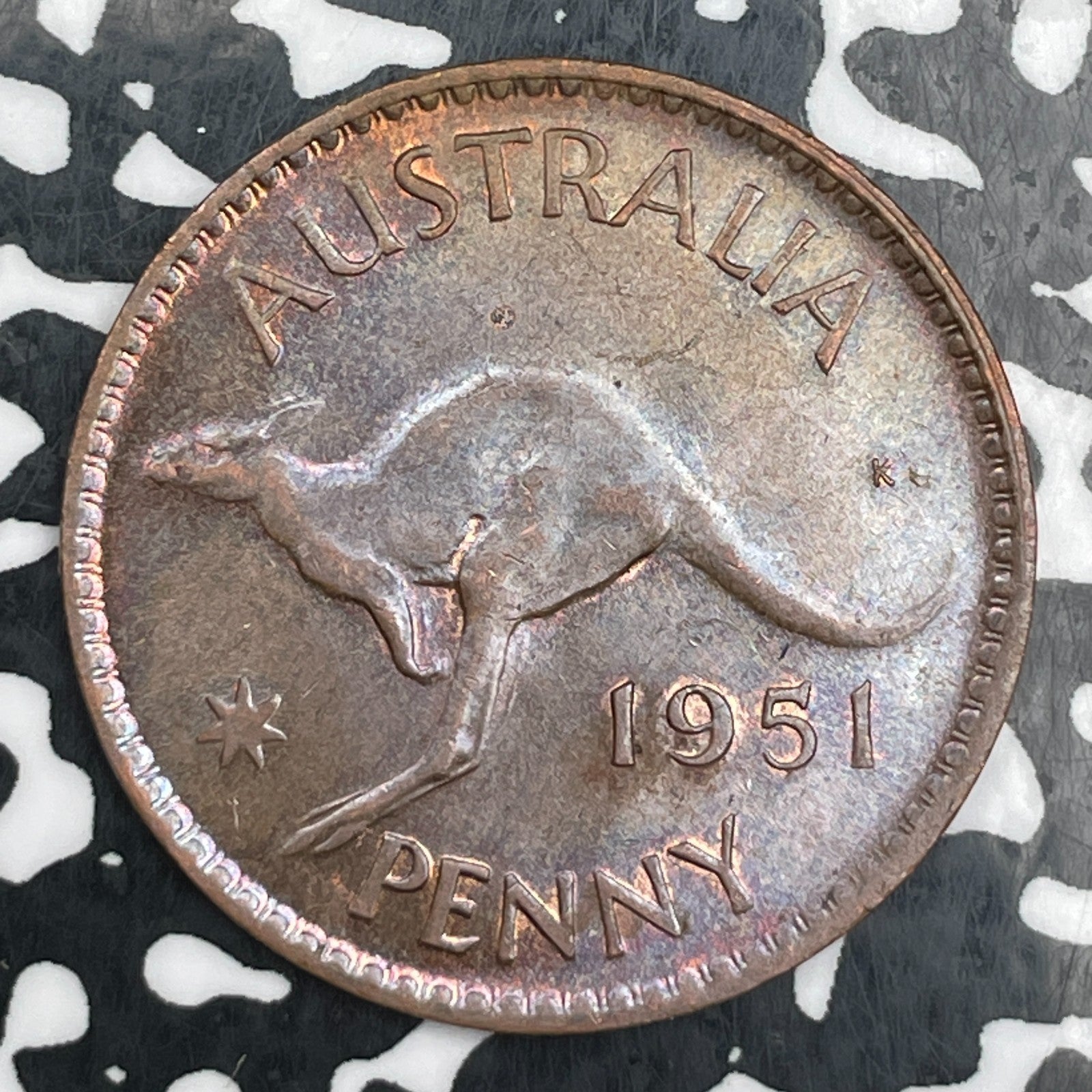 1951 Australia 1 Penny Lot#N1906 High Grade! Beautiful!