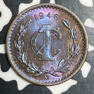 1946-Mo Mexico 1 Centavo Lot#T2757 High Grade! Beautiful!