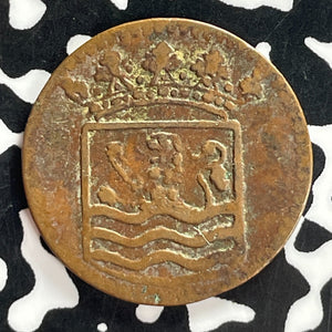 1744 Netherlands East Indies Zeeland 1 Duit Lot#T7444