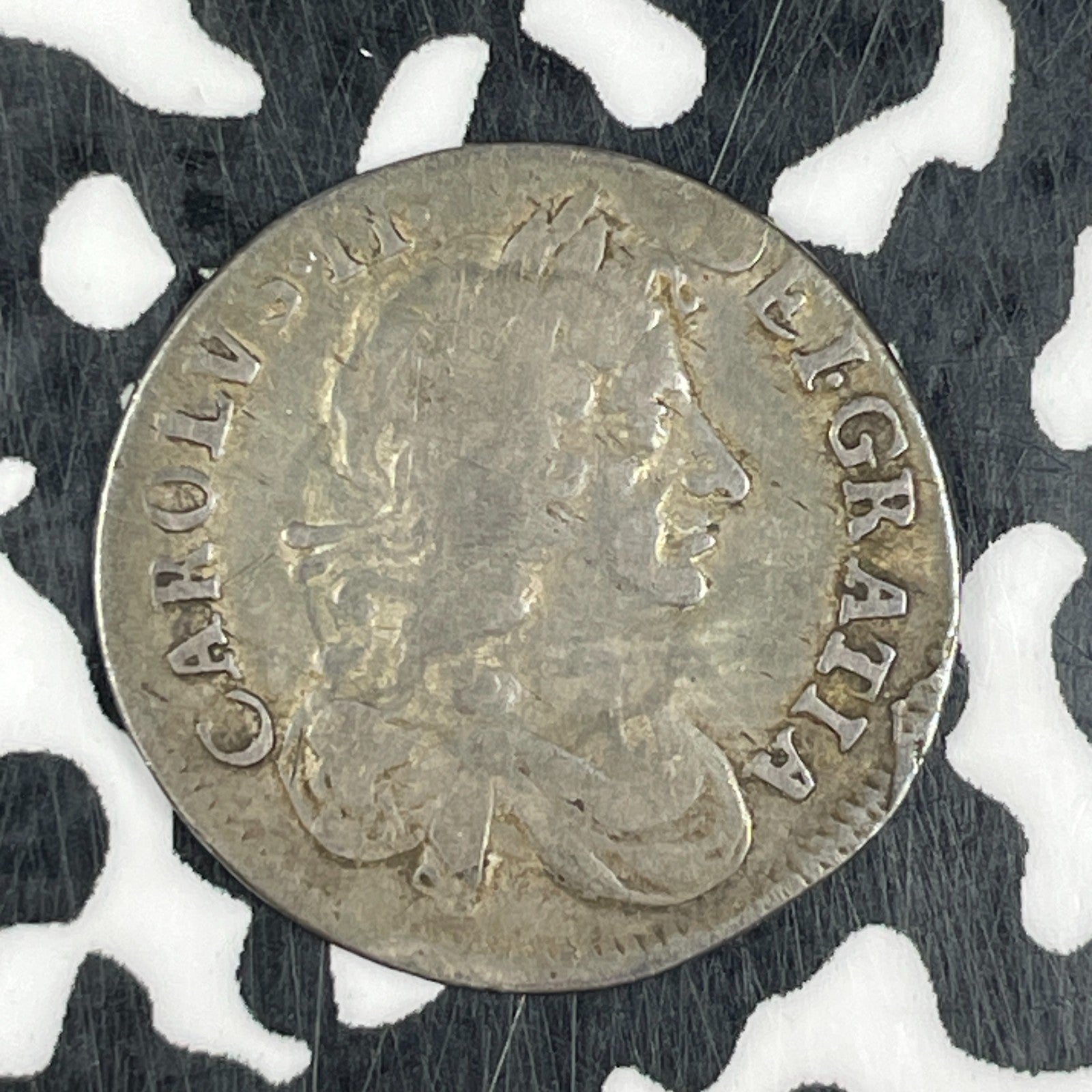 1680 Great Britain Charles II 4 Pence Lot#JM0642 Silver!