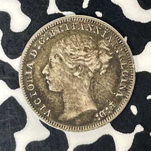 1874 Great Britain 3 Pence Threepence Lot#T5938 Silver! Nice!