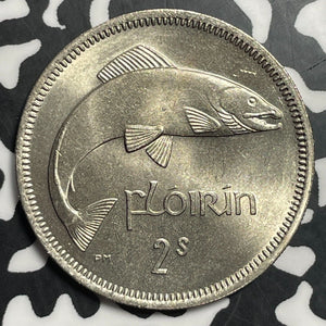 1963 Ireland 1 Florin Lot#E8596 High Grade! Beautiful!