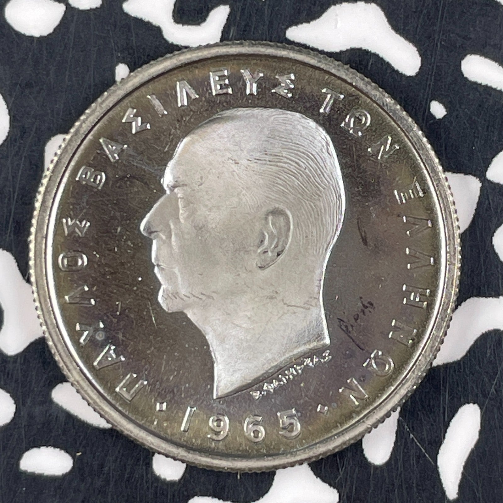 1965 Greece 2 Drachmai Lot#F4828 Proof!