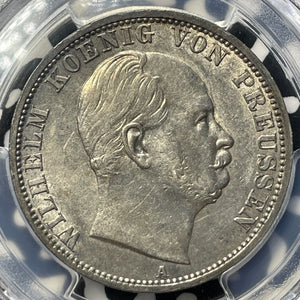 1871-A Germany Prussia 1 Thaler PCGS AU53 Lot#G8757 Silver! KM#494