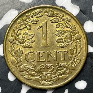 1943 Suriname 1 Cent Lot#E9576 High Grade! Beautiful!