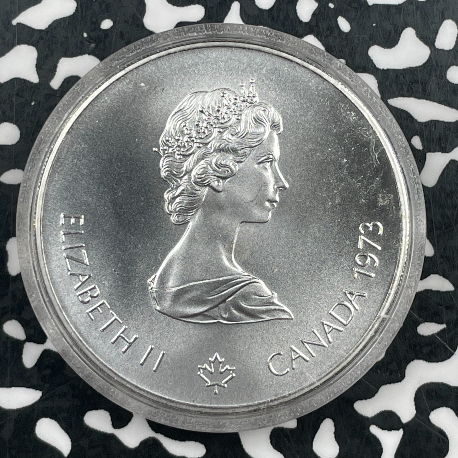 1973 Canada Montreal Olympics $5 Dollars Lot#OV1990 Large Silver! KM#85