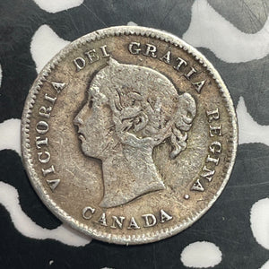 1886 Canada 5 Cents Lot#T2649 Silver!
