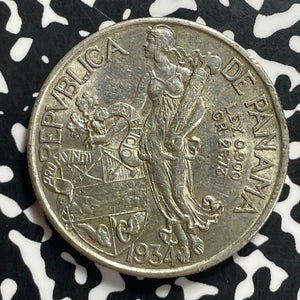 1934 Panama 1 Balboa Lot#JM9572 Large Silver! Nice!