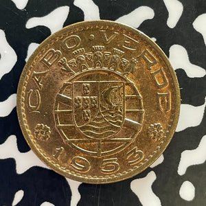 1953 Cape Verde 1 Escudo Lot#T3021 High Grade! Beautiful!