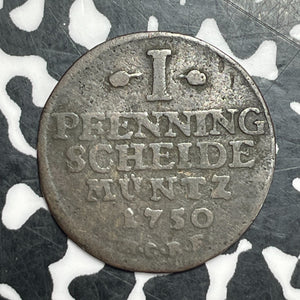 1750 Germany Goslar 1 Pfennig Lot#T6450