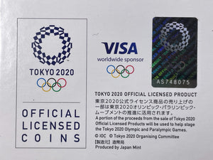 2020 Japan Tokyo Olympics Gymnastics 1000 Yen Proof Set Lot#B2373 Silver!