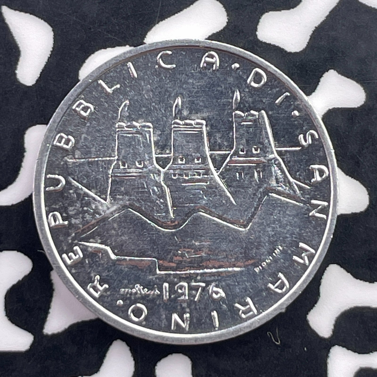 1976 San Marino 5 Lire Lot#C5797 High Grade! Beautiful!