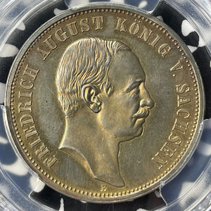 1910-E Germany Saxony 3 Mark PCGS PR62 Lot#G9411 Silver! Proof! J-135