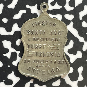 1922 Argentina Arteaga St. Ana Cathedral Medal Lot#E9325 25x34mm