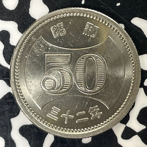 (1957) Japan 50 Yen Lot#T5879 High Grade! Beautiful!