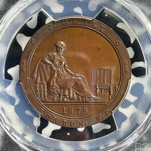 1879 G.B. London James Henry Numismatist Token PCGS SP65 Lot#G757 Gem BU!