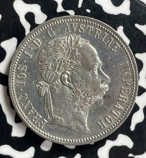 1889 Austria 1 Florin Lot#T7172 Silver! High Grade! Beautiful!