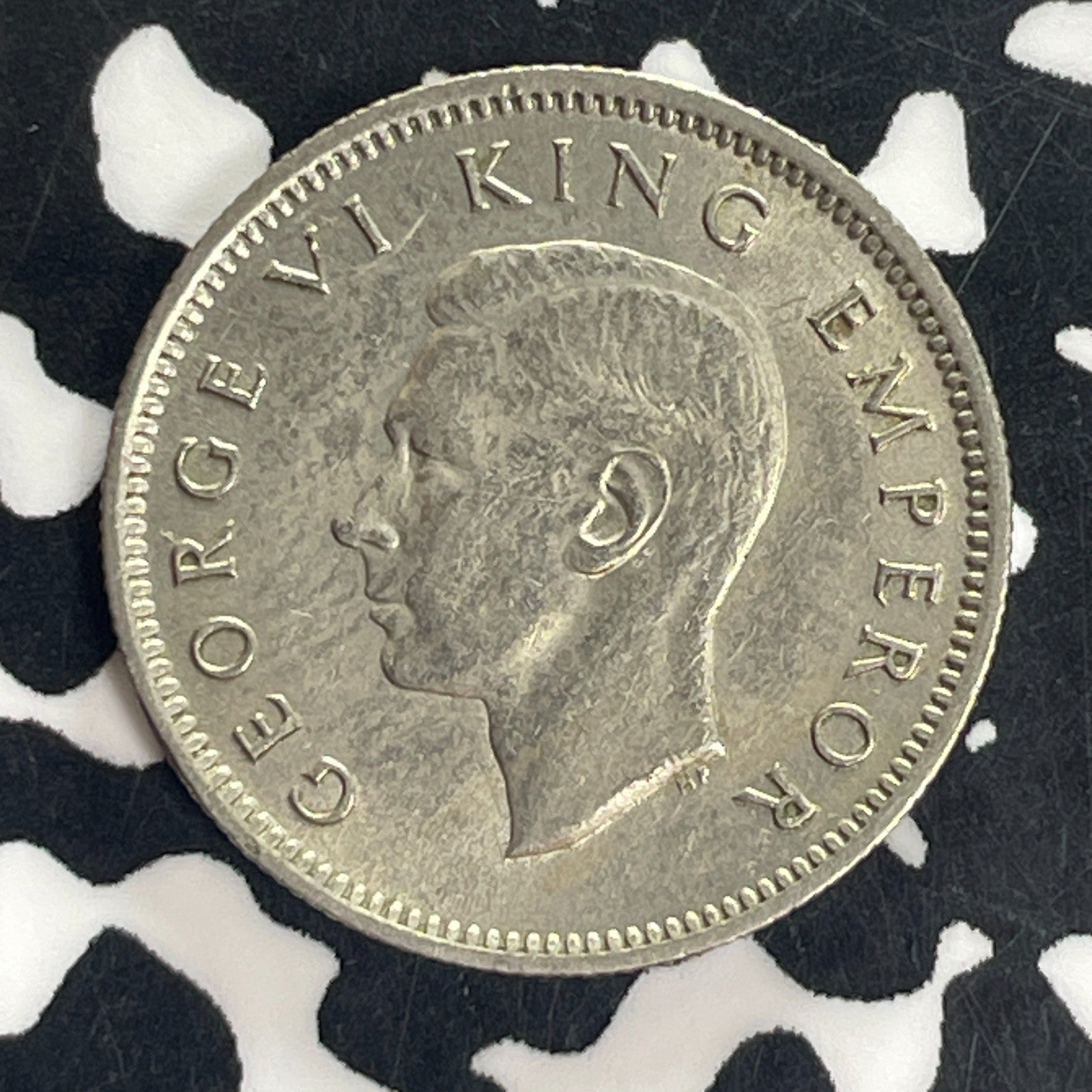 1947 New Zealand 6 Pence Sixpence Lot#C5010 Silver! High Grade! Beautiful!