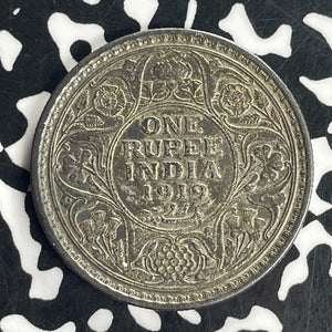 1919 India 1 Rupee Lot#T8478 Silver! Nice!