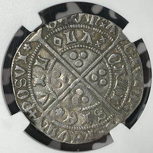 (1430-31) G.B. Henry VI 4 Pence Groat NGC Cleaned-XF Details Lot#G176 Silver!