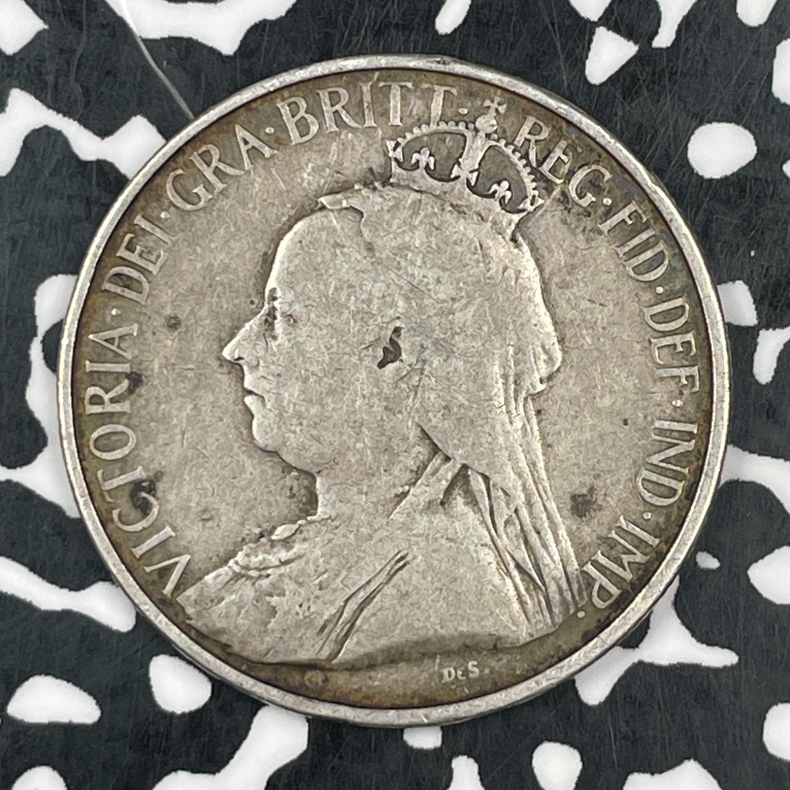 1901 Cyprus 18 Piastres Lot#F7384 Silver!