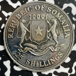 (2001) Somalia 25 Shillings Lot#E5420 High Grade! Beautiful! Pearl Harbor 60th