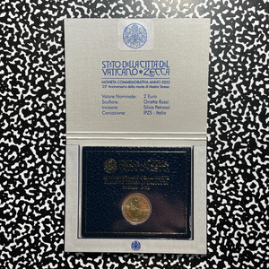 2022 Vatican City 2 Euro Souvenir Set Lot#B2827 With Case