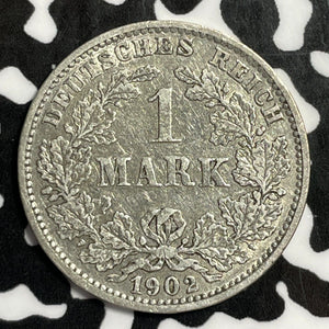 1902-J Germany 1 Mark Lot#E3802 Silver!