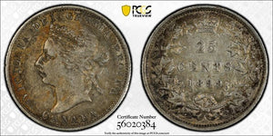1899 Canada 25 Cents PCGS XF45 Lot#G674 Silver!