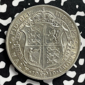 1919 Great Britain 1/2 Crown Lot#JM9759 Silver! Nice!