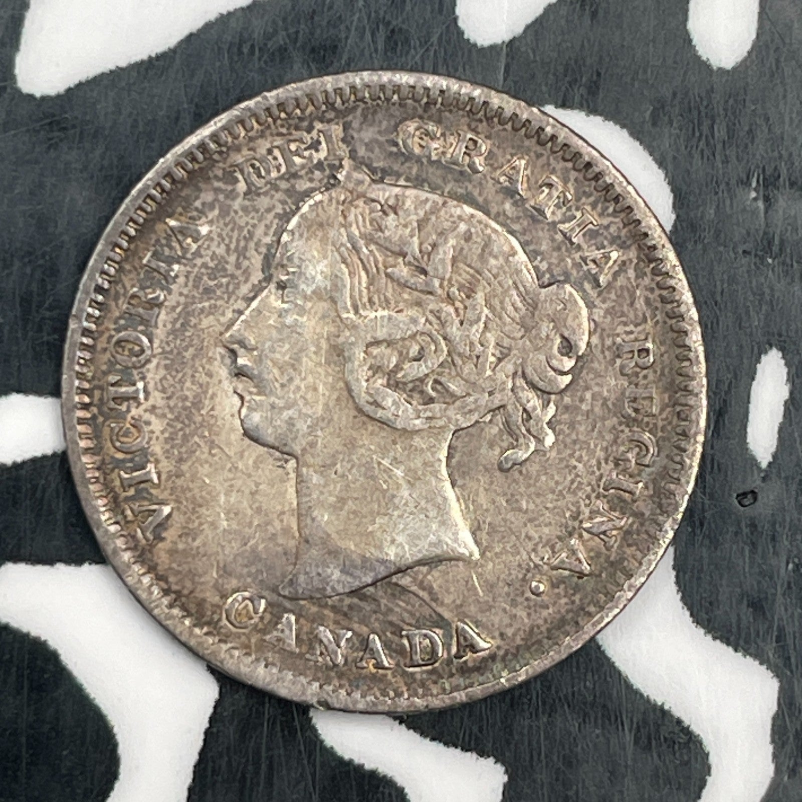 1885 Canada 5 Cents Lot#N1348 Silver! Better Date