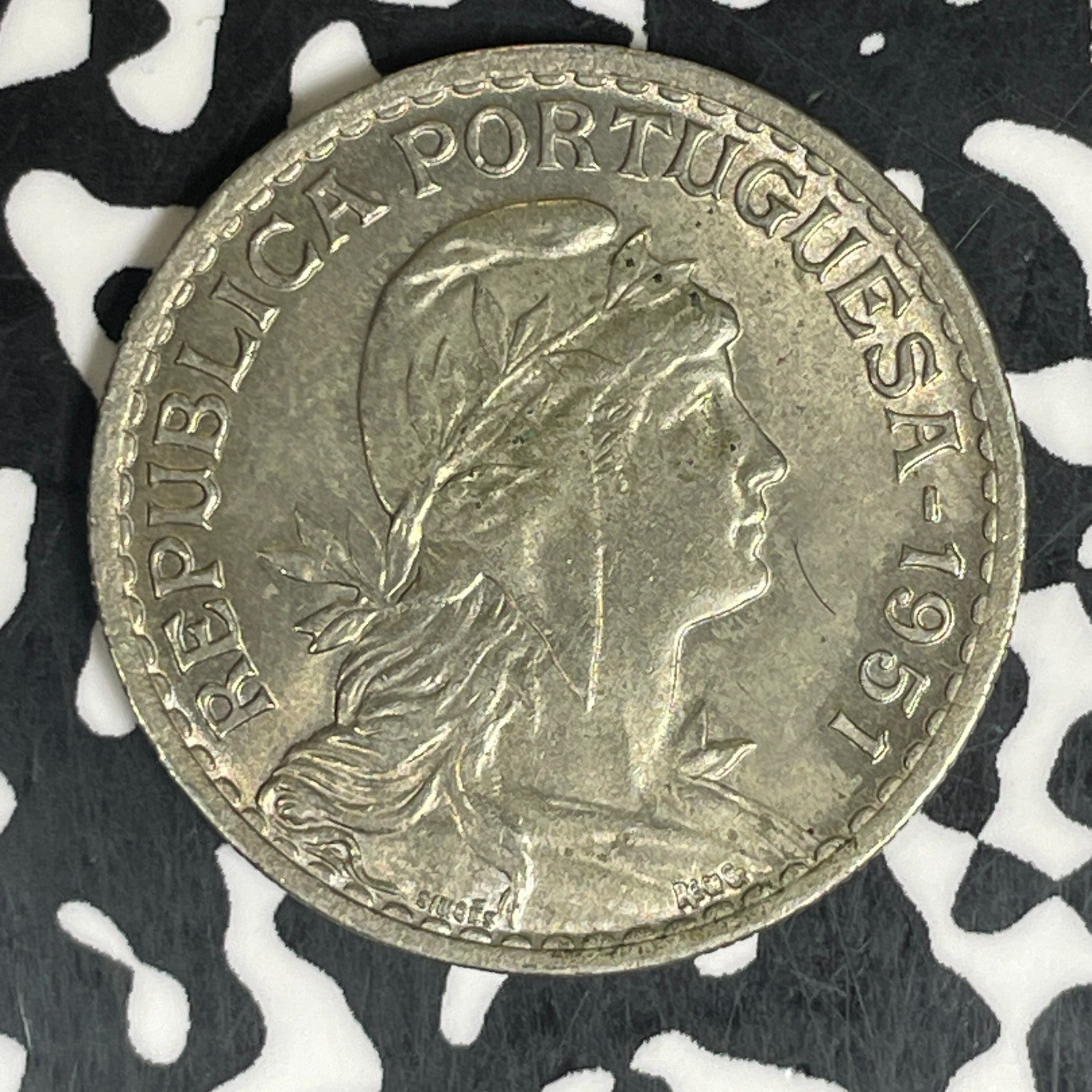 1951 Portugal 1 Escudo Lot#C6264 Nice!