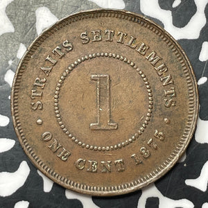 1873 Straits Settlements 1 Cent Lot#JM8994 Nice!