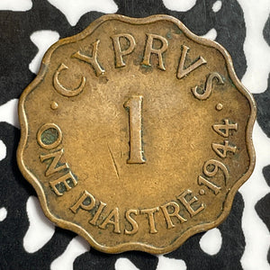 1944 Cyprus 1 Piastre Lot#E4103