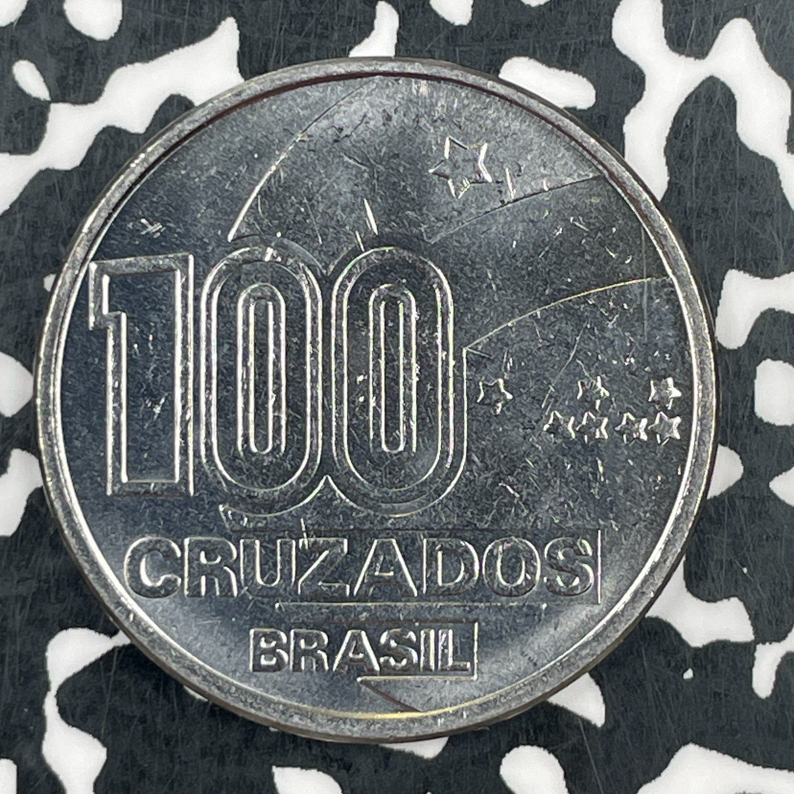 1988 Brazil 100 Cruzados Lot#F7761 High Grade! Beautiful!
