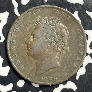 1826 Great Britain 1/2 Penny Half Penny Lot#C0529